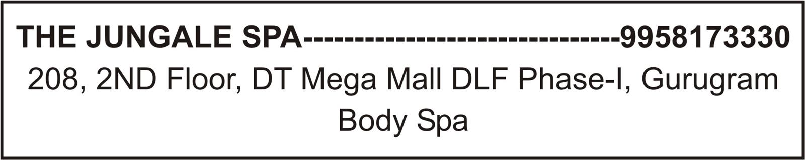 THE JUNGALE SPA